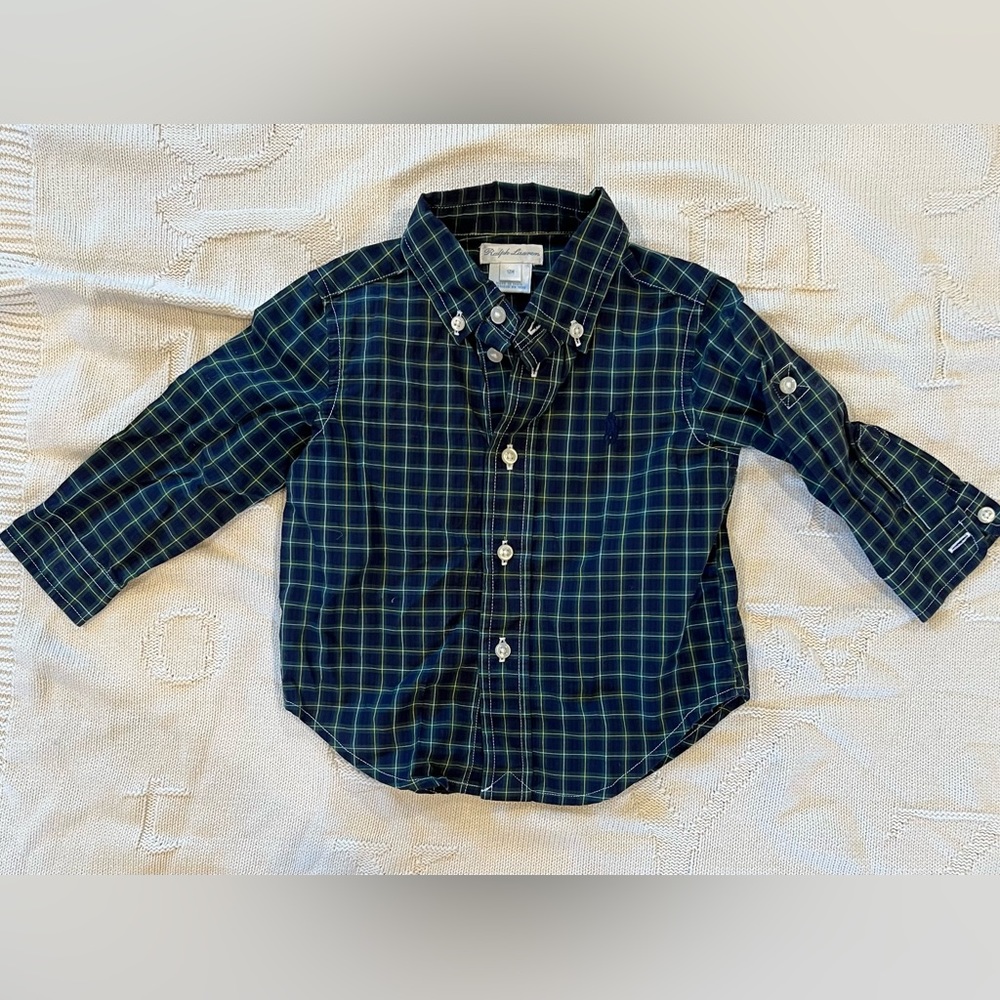 Ralph Lauren button down shirt 12 months